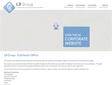 Tablet Screenshot of lbgroup-colchester.com